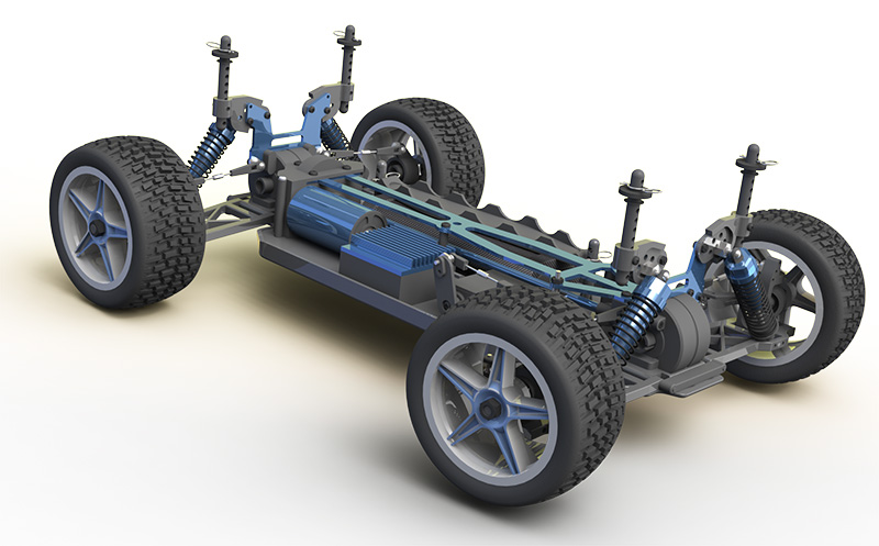 RC car render